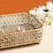 Glitzhome® Gold Rectangle Metal Mirrored Decorative Trays Set